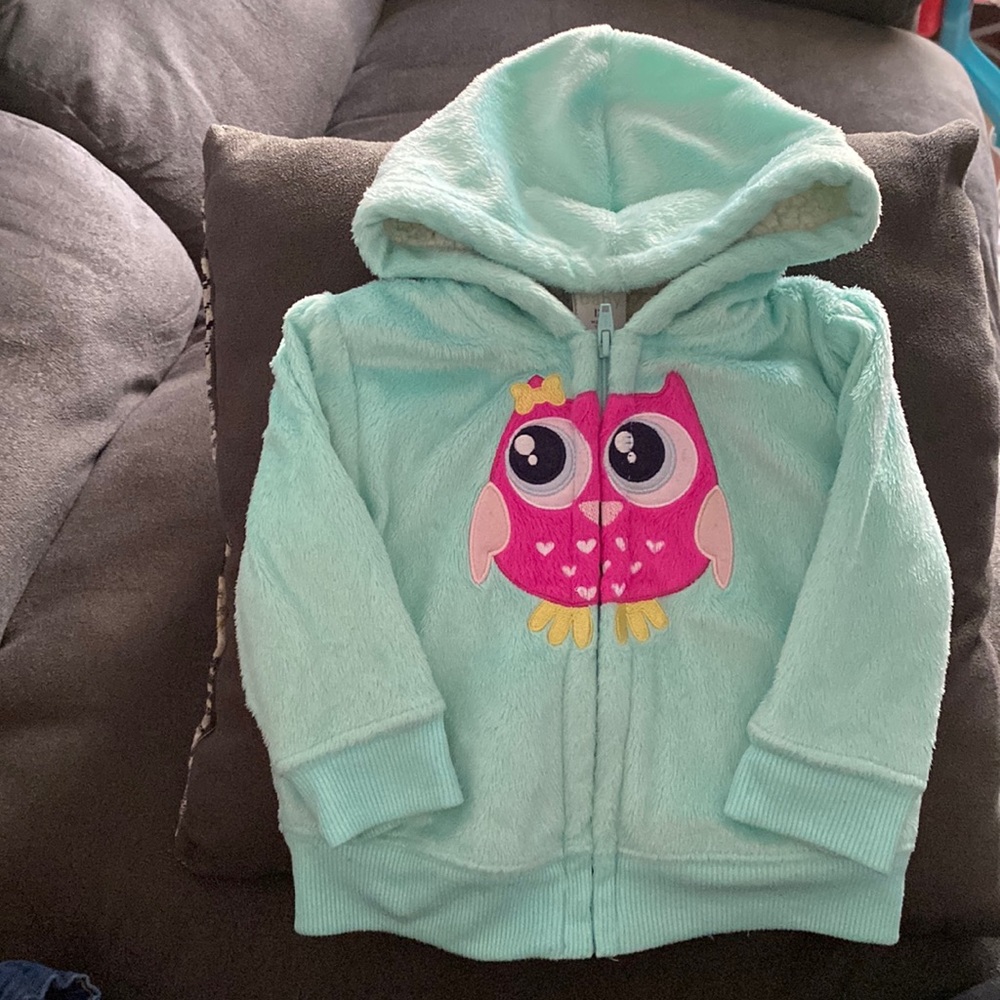 Cozy Teal Fleece coat